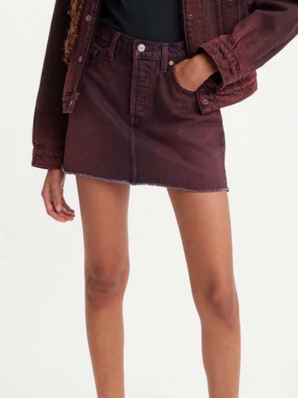 💐NWT💐 Levi's Womens Icon Skirt in Cherry Cordial - size 27